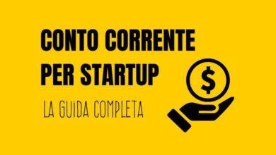 conto corrente per startup